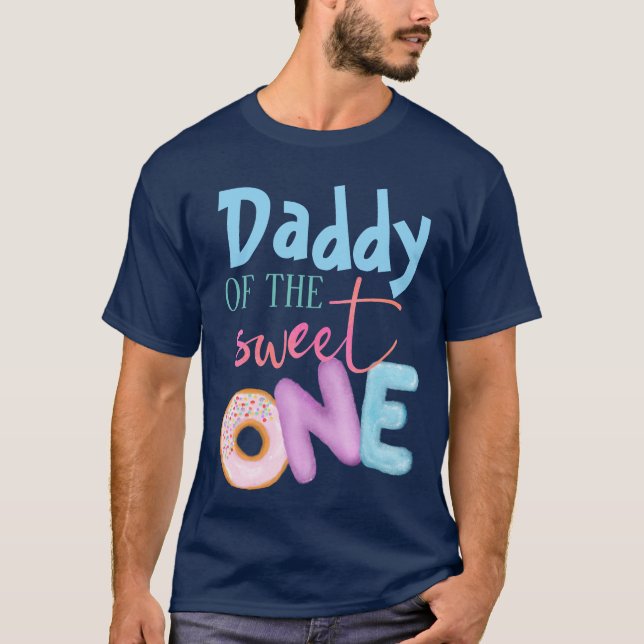 Pappa till den sötade en broder 1:a födelsedagen D T Shirt (Framsida)