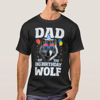 Pappa till den stora födelsedagsvargen för vargar- t shirt