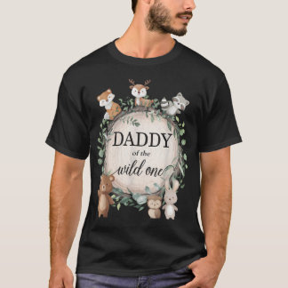 Pappa till den vilda ett skogslevande djur 1:a t shirt
