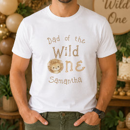 Pappa till den vilda ettårs födelsedags t-shirt fö