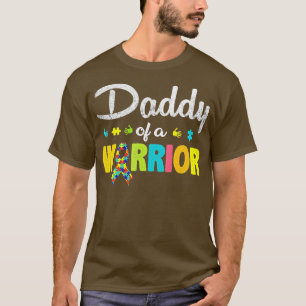 Pappa till en krigare Pappa World Autism Awarene T Shirt
