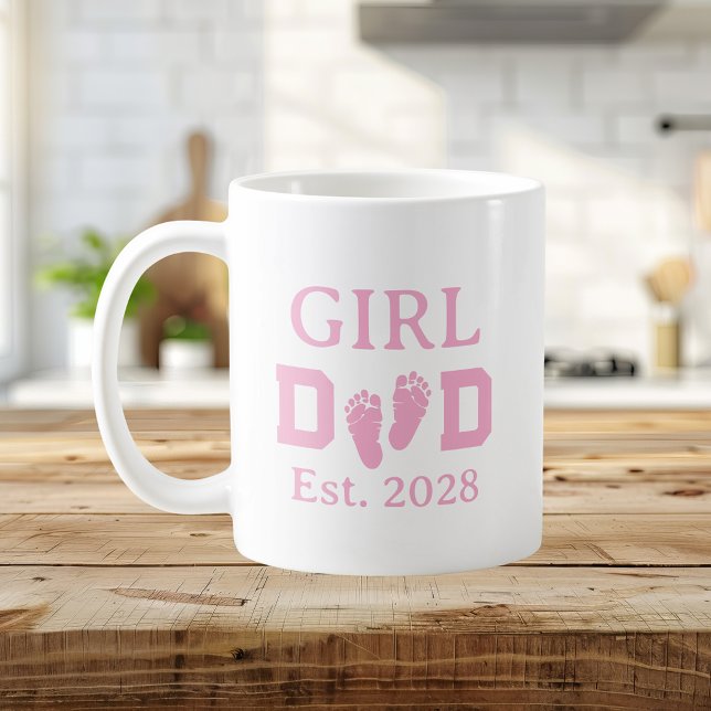 Pappa till flicka rosa kaffemugg (Skapare uppladdad)