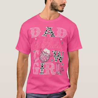 Pappa till födelsedags cowgirlen Rodeo Pappa Födel T Shirt