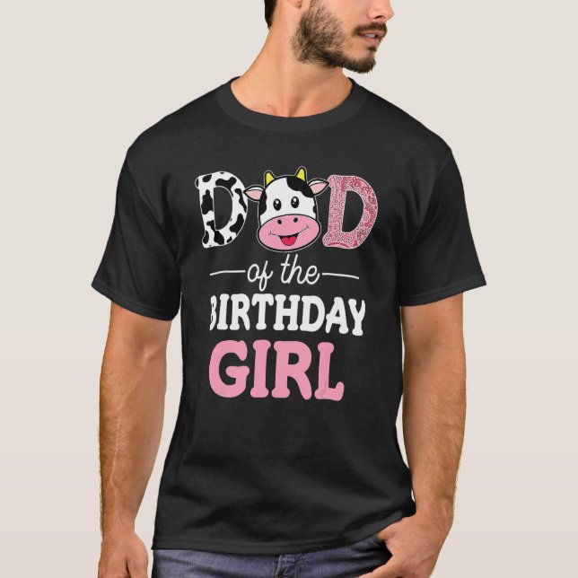 Pappa till födelsedagsflickan  Gårdsko Pappa 1:a  T Shirt (Framsida)