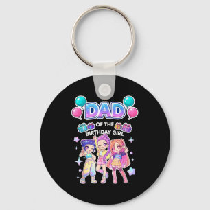 Pappa till födelsedagsflickan söt chibi kpop rolig nyckelring