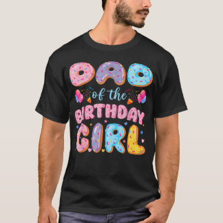 Pappa till födelsedagsflickan Söt Donut Födelsedag T Shirt