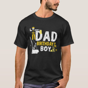 Pappa till födelsedagsgrabben Byggnadsarbetare Föd T Shirt