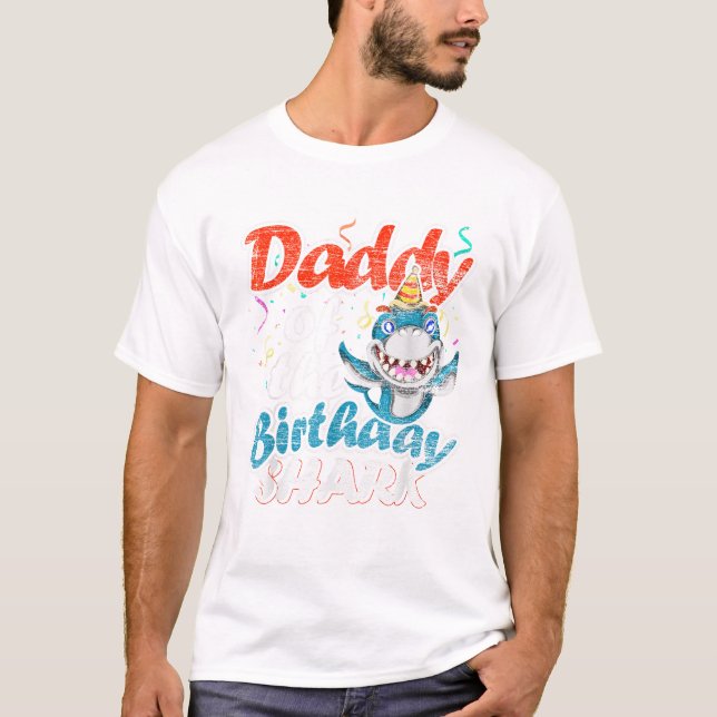 Pappa till födelsedagspojken far t shirt (Framsida)