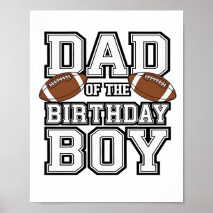 Pappa till födelsedagspojken Fotbollsentusiast Fam Poster
