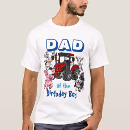 Pappa till födelsedagspojken gårdsdjur t shirt