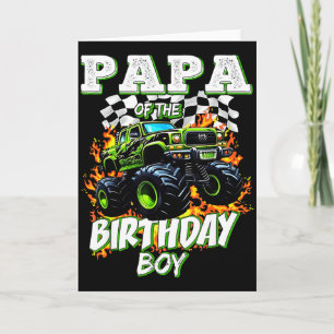 Pappa till födelsedagspojken Monster Truck Födelse Kort
