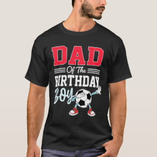 Pappa till födelsedagspojken skjorta fotbollsfest t shirt