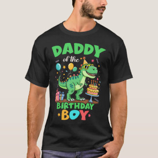 Pappa till födelsedagspojken T Rex Dinosauriefamil Shirt