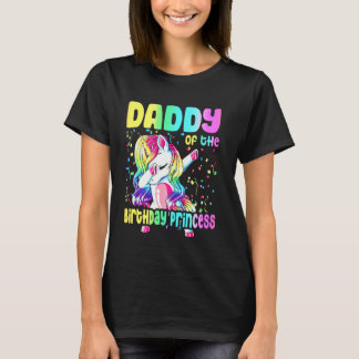 Pappa till födelsedagsprinsessan Dabbar Enhörning  T Shirt
