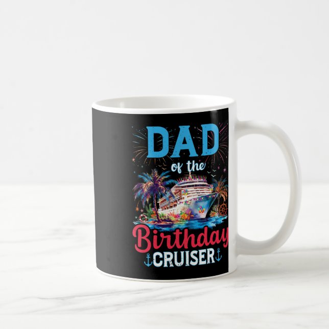 Pappa till födelsedagsseglare Roligt födelsedagsfi Kaffemugg (Höger)