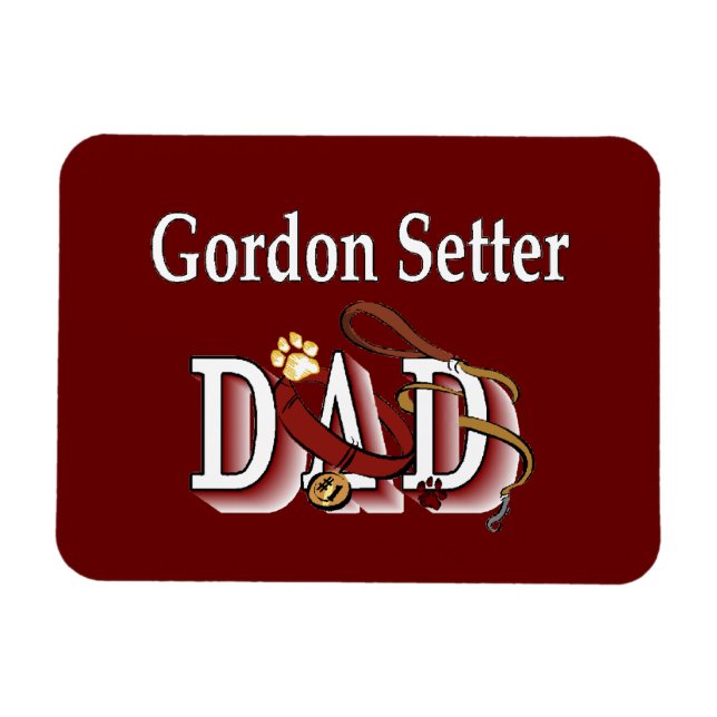 Pappa till Gordon Setter Magnet (Horisontell)