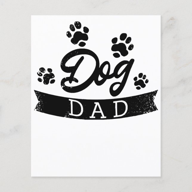 Pappa till hund Rolig design - Presentidé för hund (Framsida)