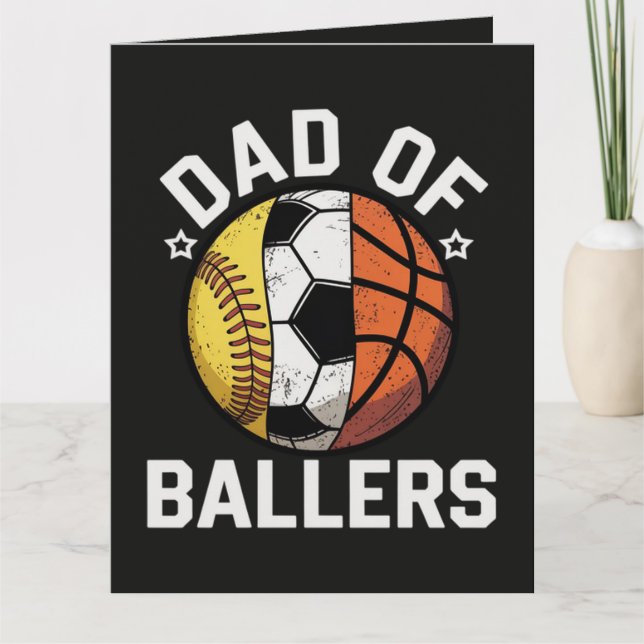 Pappa till idrottsbollar kort (Framsida)