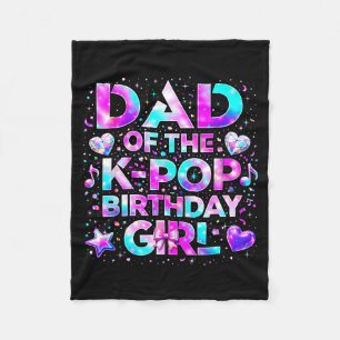 Pappa till k-pop-födelsedagsflickorna koreansk mus fleecefilt
