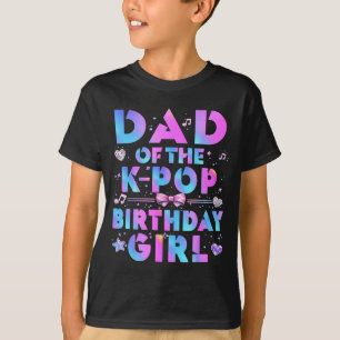 Pappa till k-pop-födelsedagsflickorna koreansk mus t shirt