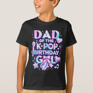 Pappa till k-pop-födelsedagsflickorna koreansk mus t shirt