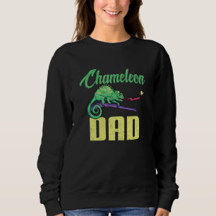 Pappa till kameleont reptil ödla herpetolog mans t shirt