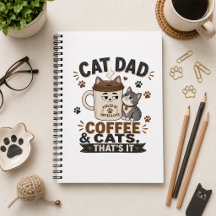 Pappa till katt kaffe och katter det är allt Rolig