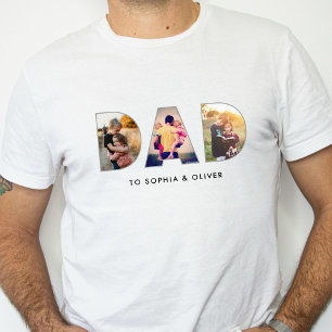 Pappa till Kids Namn och Foton Modern Cute T Shirt