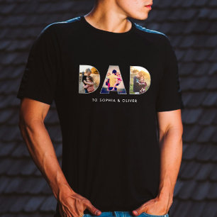 Pappa till Kids Namn och Foton Modern Cute T Shirt