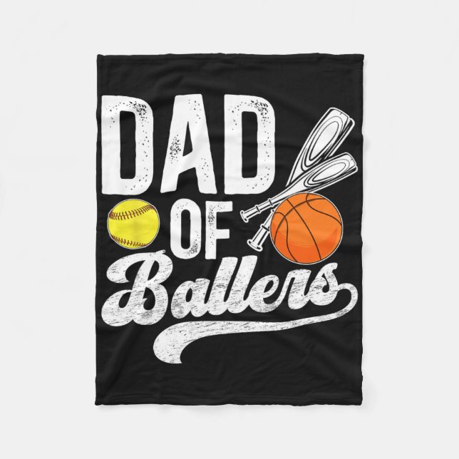 Pappa till Llers Softll Sketll Pappa  Fleecefilt (Framsidan)