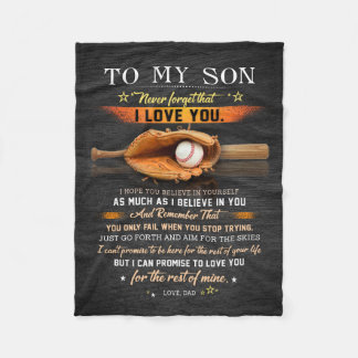 Pappa till min son tror på din baskiska fleecefilt