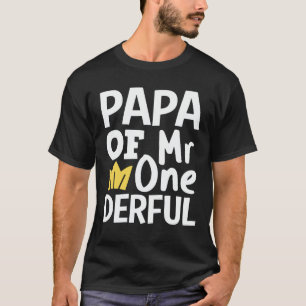 Pappa till Onederbörden 1:a födelsedagen Party M T Shirt