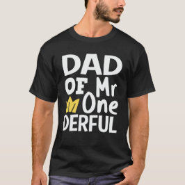 Pappa till Onederbörden 1:a födelsedagsmatchningen T Shirt