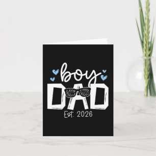 Pappa till pojke Est 2026 Fars dag Son-Pappa att b Kort