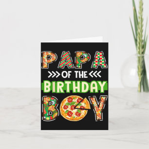 Pappa till pojken födelsedags pojken pizzälskare f kort