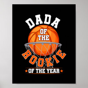 Pappa till rookie 1-års födelsedag Sketll familjem Poster
