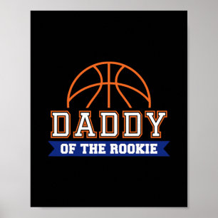 Pappa till rookie 1-års födelsedag Sketll tema mat Poster