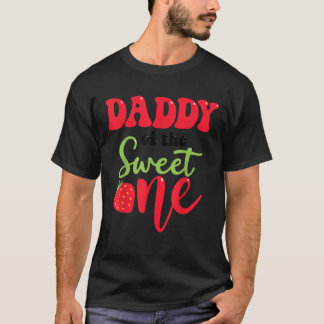 Pappa till Sweet One Strawberry Summer First Bir T Shirt