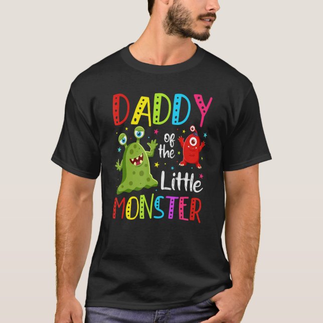 Pappa till The Little Monster Pappa Pappa Far 1:a  T Shirt (Framsida)