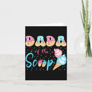 Pappa till The Scoop Ice Cream Gender Reveal Baby Kort