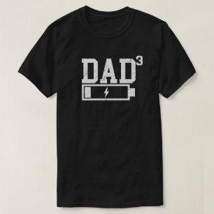 Pappa till tre skjorta Pappa i kubik skjorta T Shirt