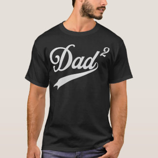 Pappa till två i kvadrat Vintage för andra gången T Shirt