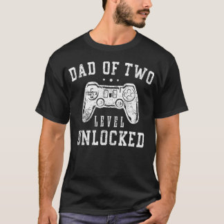 Pappa till två nivå uppnått Uppflyttad till Pappa T Shirt