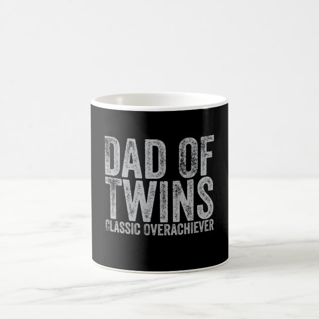 Pappa till tvillingar Klassisk överprestation Retr Kaffemugg (Center)