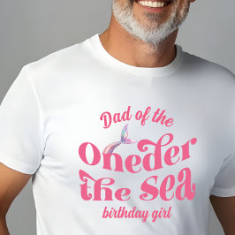 Pappa till Under Havet Havsfröken födelsedagsflick T Shirt