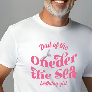 Pappa till Under Havet Havsfröken födelsedagsflick T Shirt