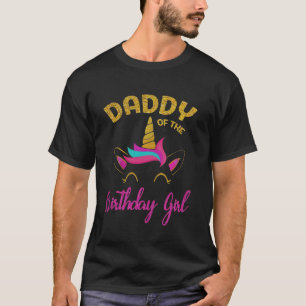 Pappa till Unicorn Birthday Girl T-Shirt Matchin