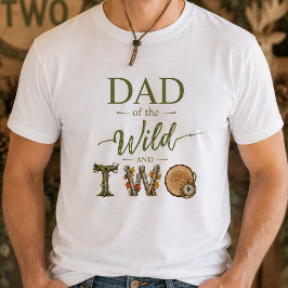 Pappa till vild och TVÅ födelsedagsmans t-tröjor T Shirt