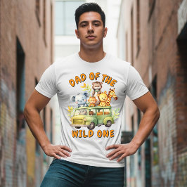Pappa till vilda ett safari djur födelsedag  t shirt