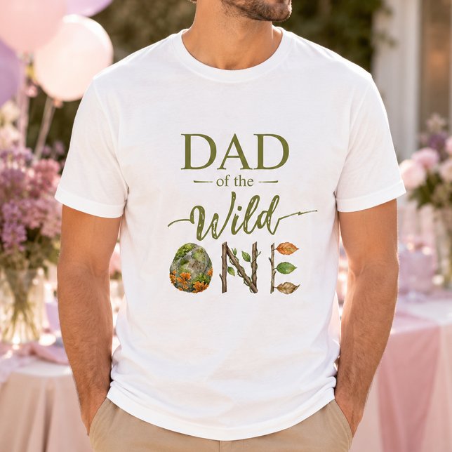Pappa till Wild One Födelsedags T-shirts för män (Skapare uppladdad)